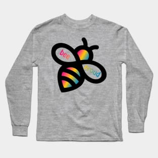 Bee Proud - Pansexual Flag bees Long Sleeve T-Shirt